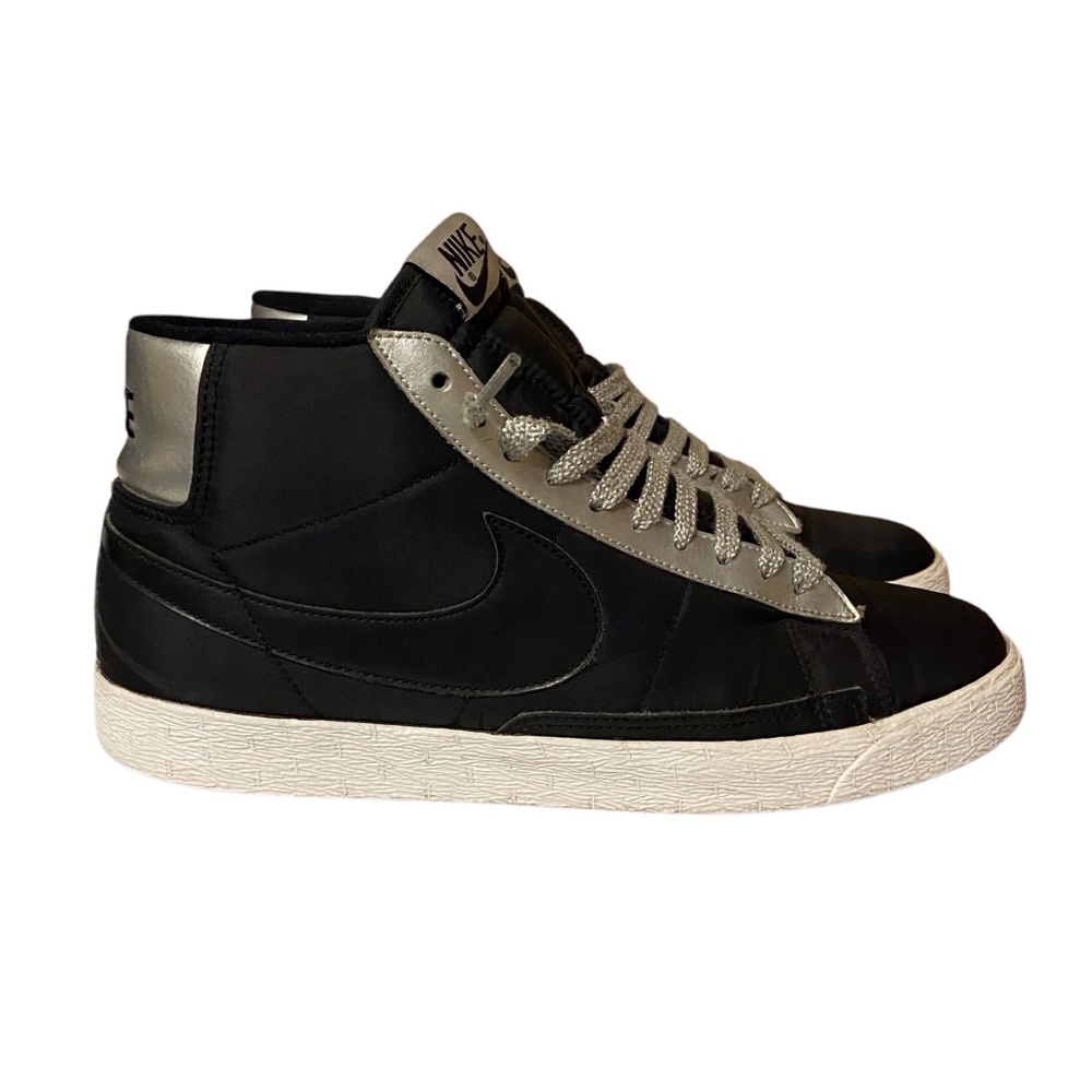 Nike SB Blazer High Black Metallic Silver Size 10 Men’s Shoe 315877-008